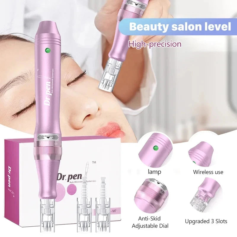 LuxeGlow M7-W Wireless Microneedling Pen