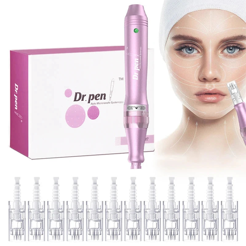 LuxeGlow M7-W Wireless Microneedling Pen